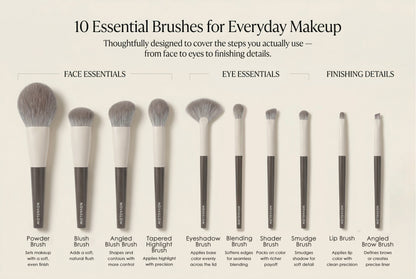 NOVAGLOW 10-Piece FULL Makeup Brush Set
