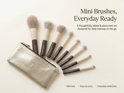 NOVAGLOW 8-Piece MINI Makeup Brush Set